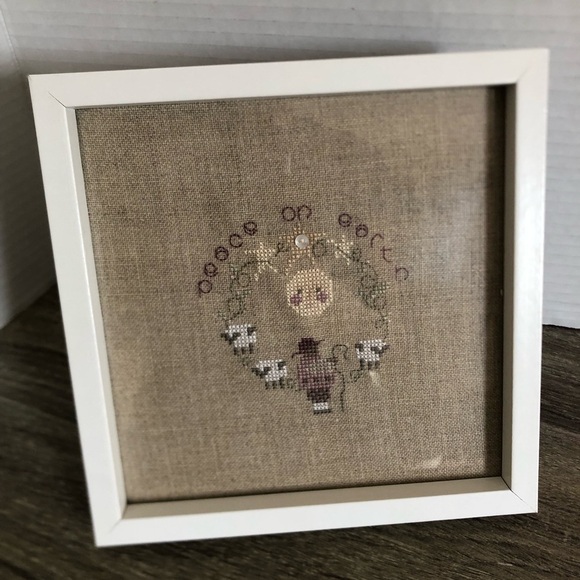 Peace on Earth Framed Cross Stitch - Picture 1 of 8
